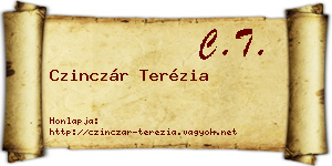 Czinczár Terézia névjegykártya